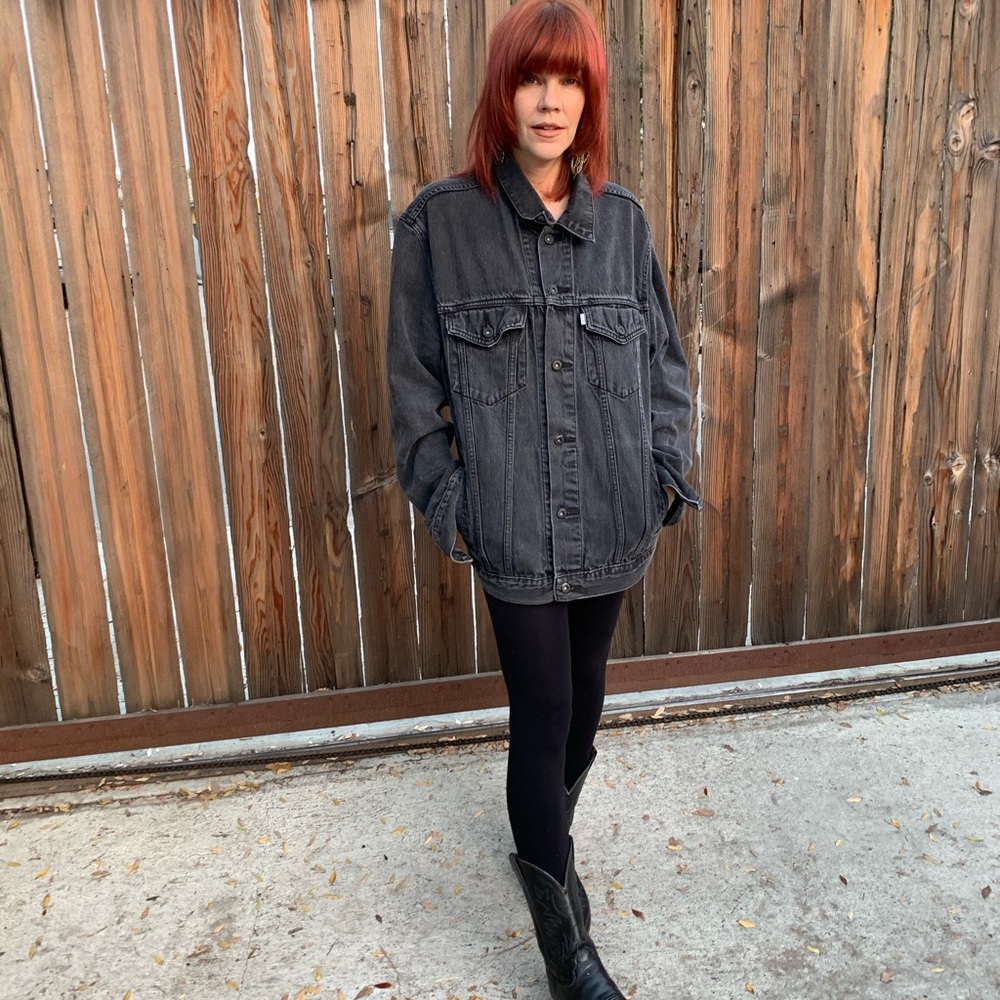#Levis Faded Black #Jeanjacket